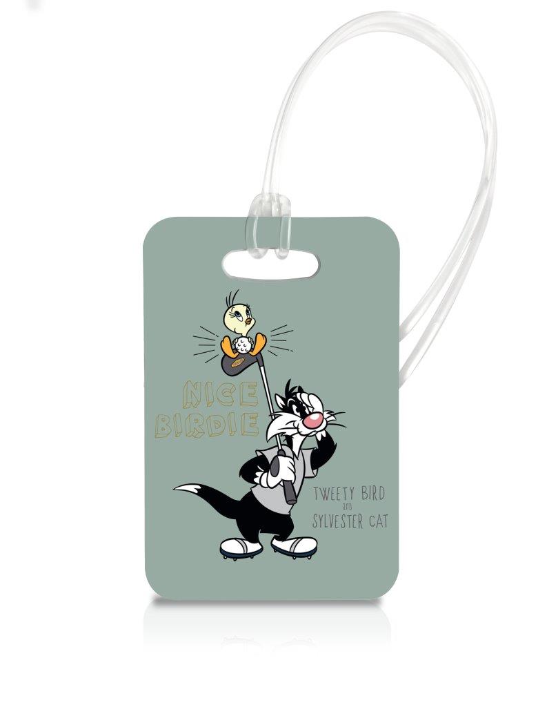 Looney Tunes (Tweety Bird & Sylvester - Nice Birdie) Luggage Tag LTREC084