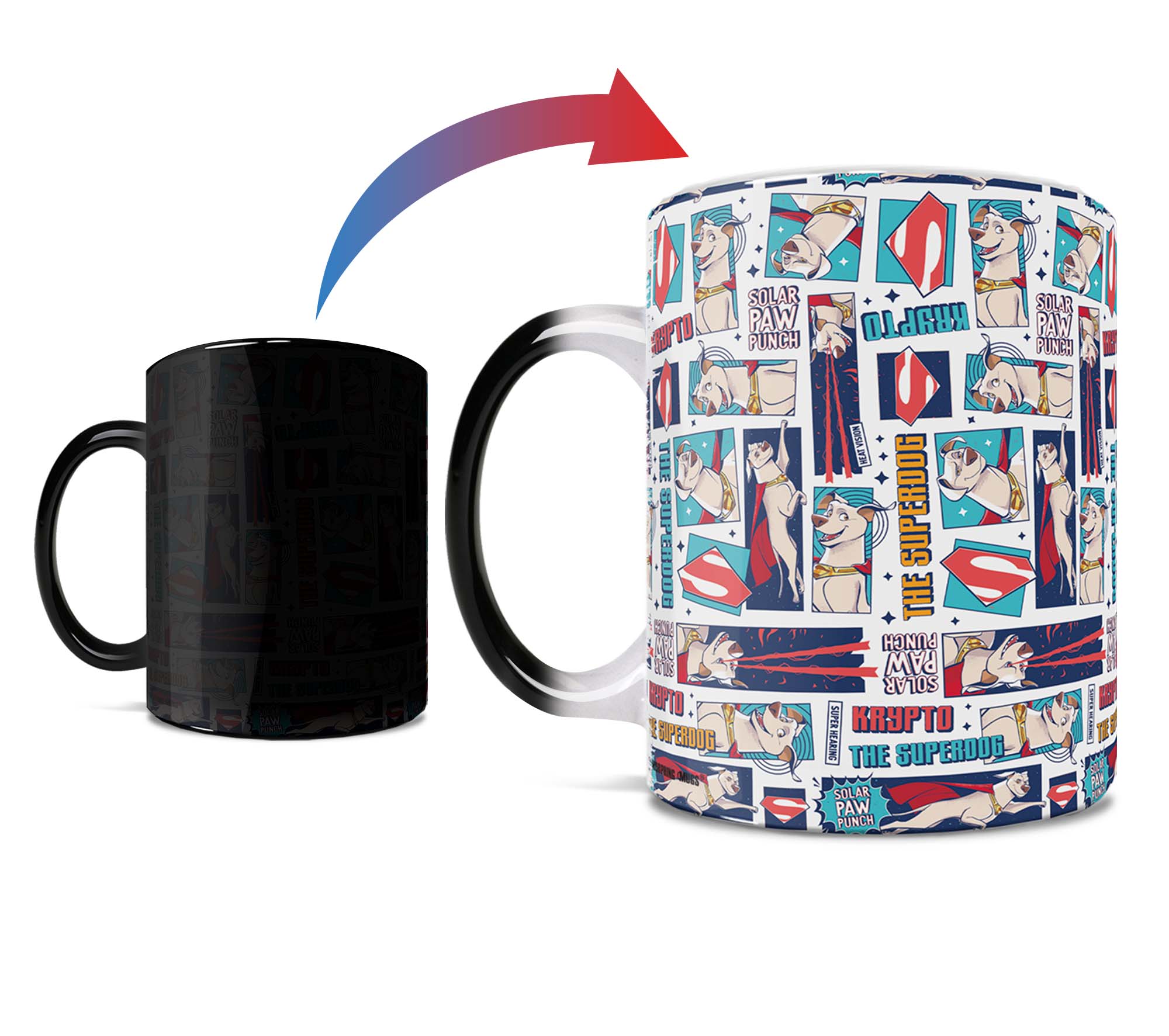 DC League of Super-Pets (Krypto Comic) Morphing Mugs®  Heat-Sensitive Mug MMUG1402
