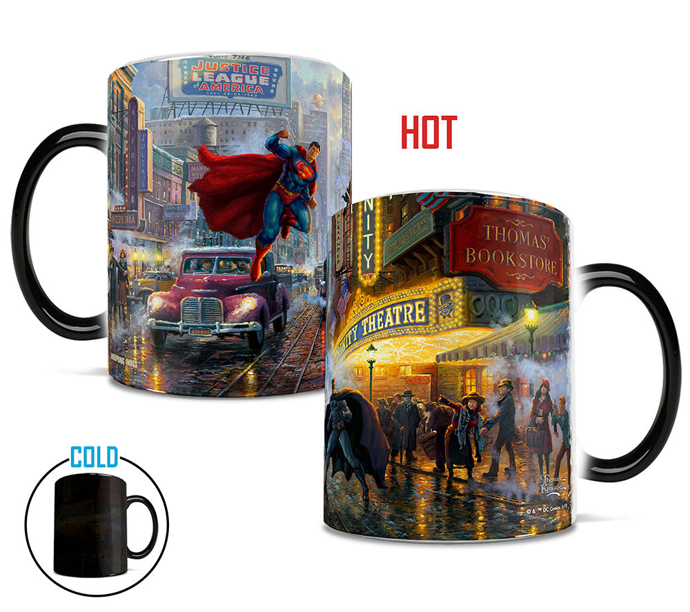 DC Comics (Batman, Superman and Wonder Woman) Morphing Mugs®  Heat-Sensitive Mug  Thomas Kinkade Studios Art MMUG847