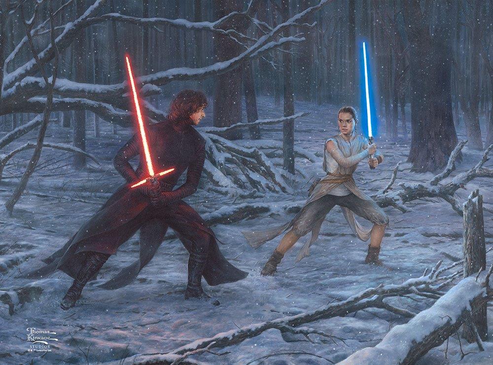 Star Wars (The Duel Rey vs. Ren) LightPix Translucent Print P1410H016