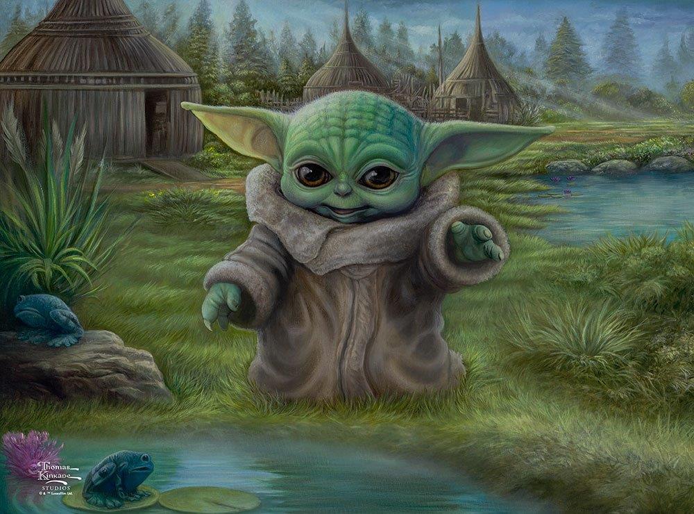 Star Wars (The Mandalorian  Childs Play) LightPix Translucent Print P1410H021