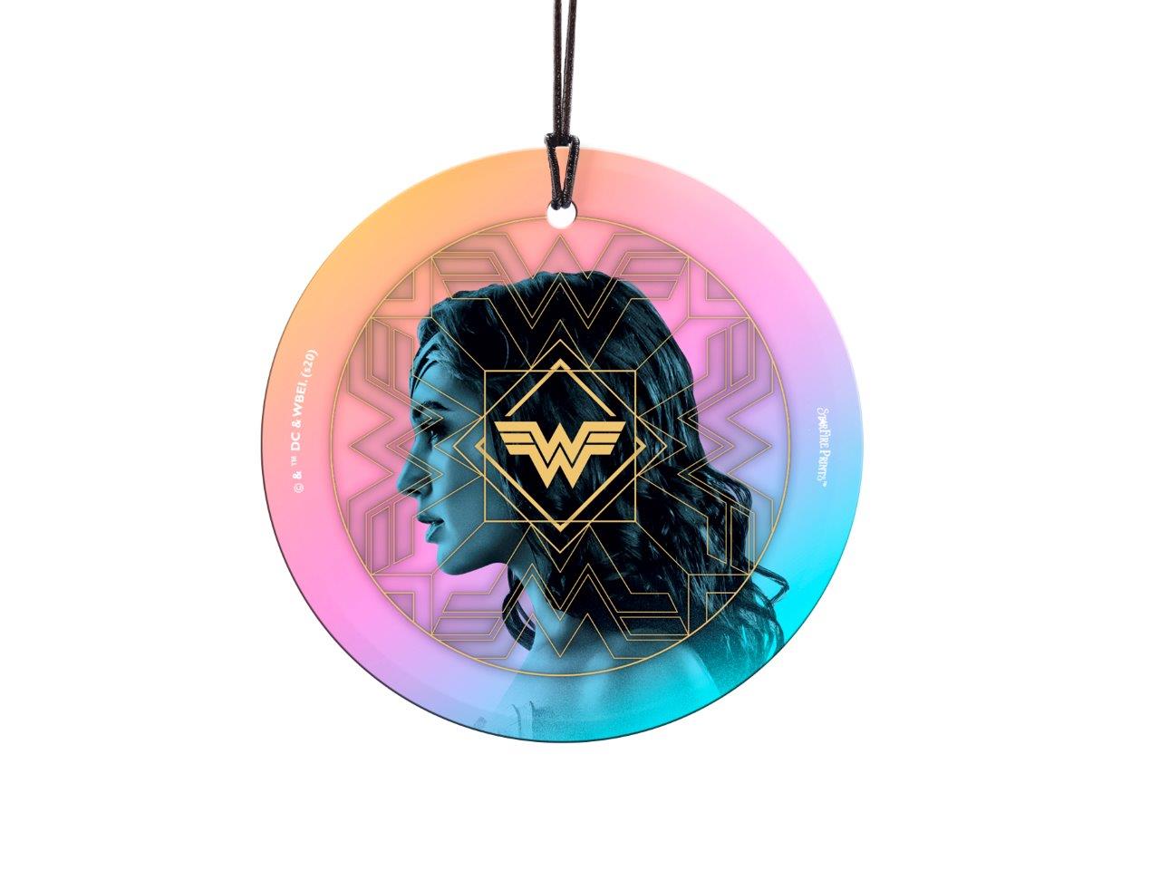 Wonder Woman 1984 (Neon) StarFire Prints™ Hanging Glass Print SPCIR1046