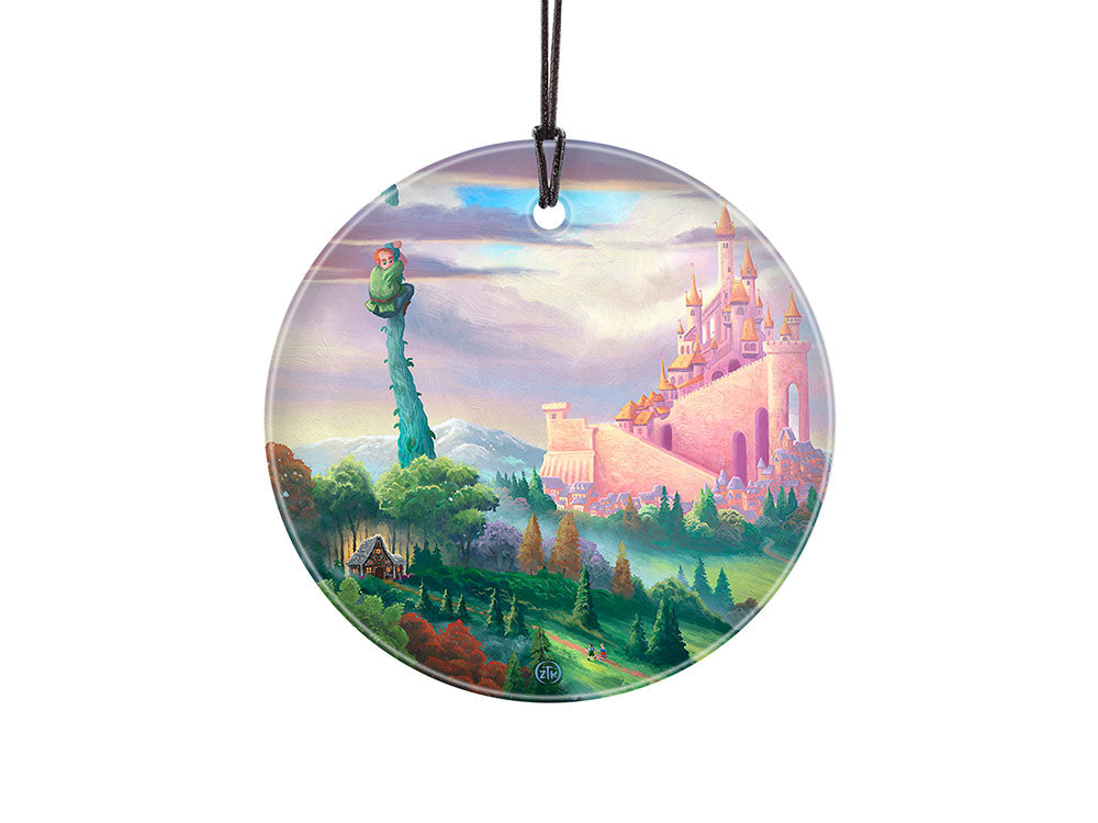 Zac Kinkade (Storybook Land-Beanstalk) StarFire Prints Hanging Glass Print SPCIR1204