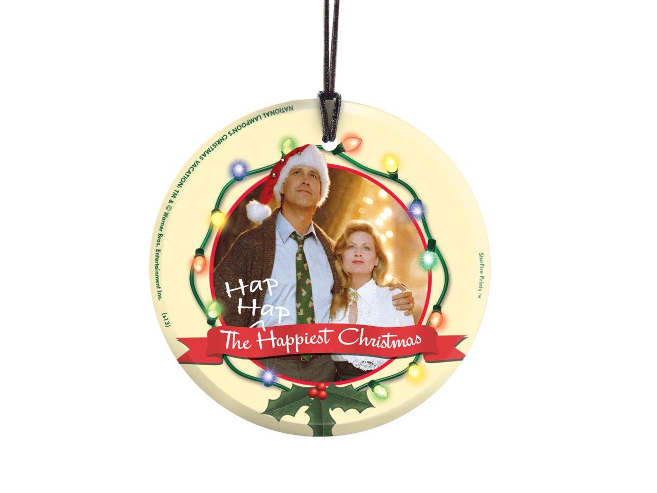 National Lampoons Christmas Vacation (Clark and Ellen) StarFire Prints™ Hanging Glass Print SPCIR433