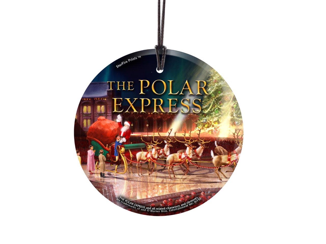 The Polar Express (Sleigh) StarFire Prints™ Hanging Glass Print SPCIR497