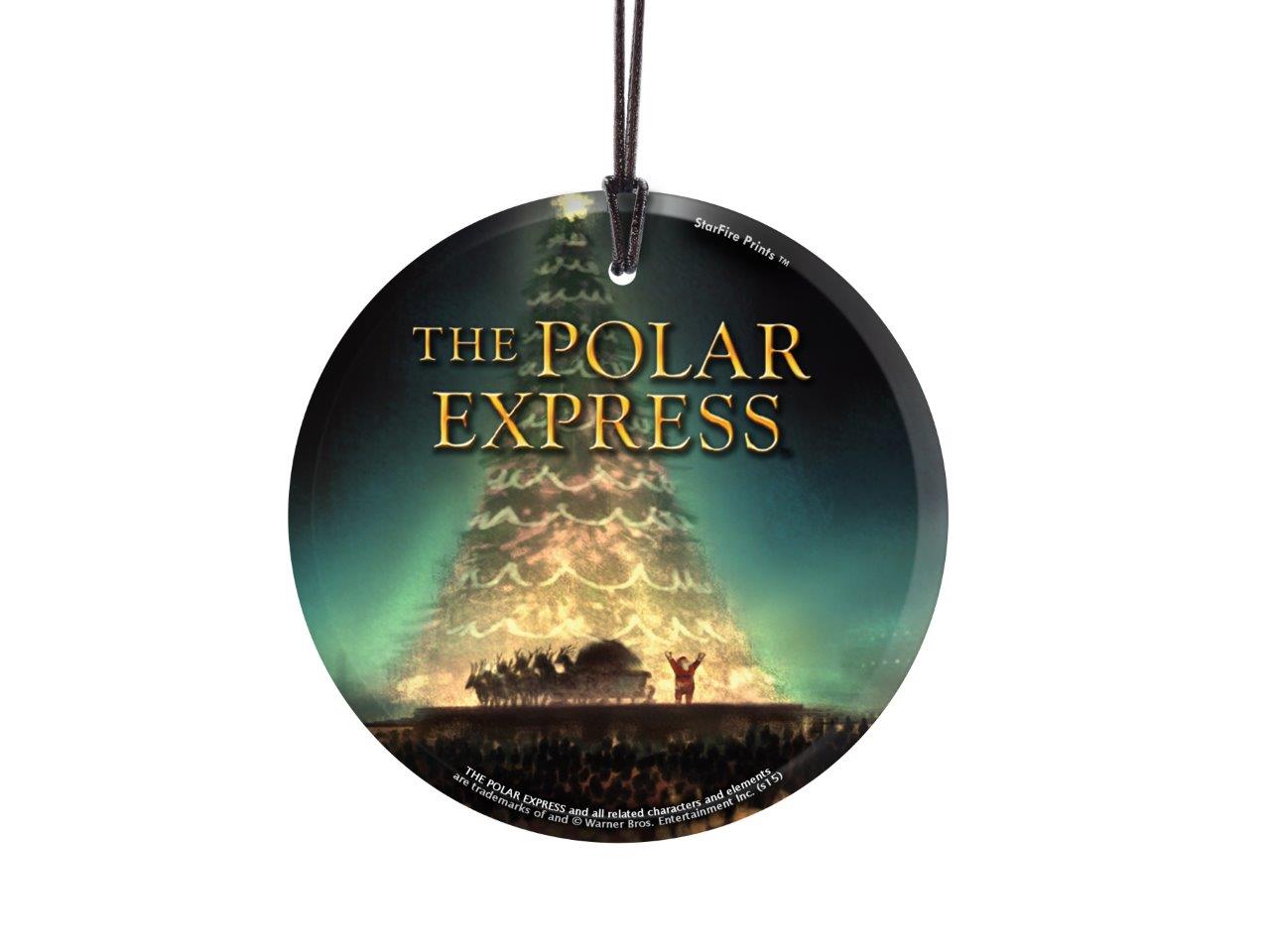 The Polar Express (Tree) StarFire Prints™ Hanging Glass Print SPCIR498