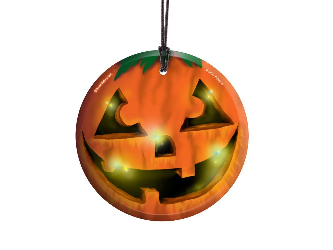 Halloween Collection (Jack o Lantern) Hanging Glass Print SPCIR555