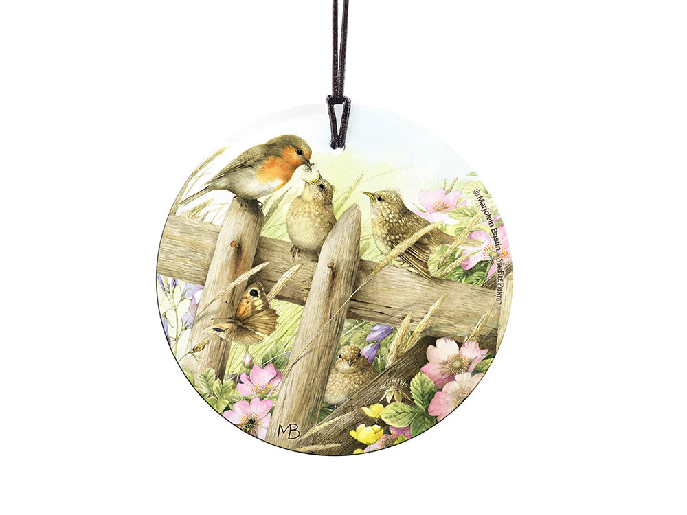 Marjolein Bastin (Baby Birds) StarFire Prints™ Hanging Glass Print SPCIR676