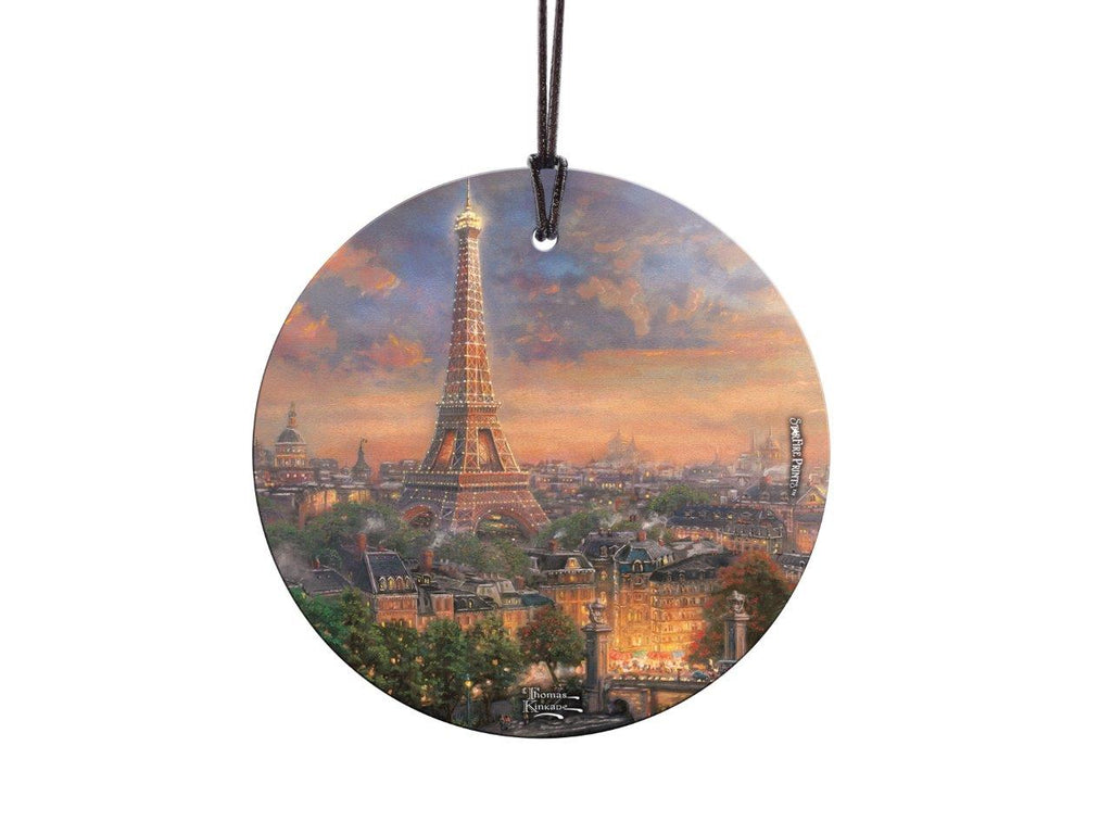 Thomas Kinkade (Paris, City of Love) StarFire Prints™ Hanging Glass Print SPCIR701