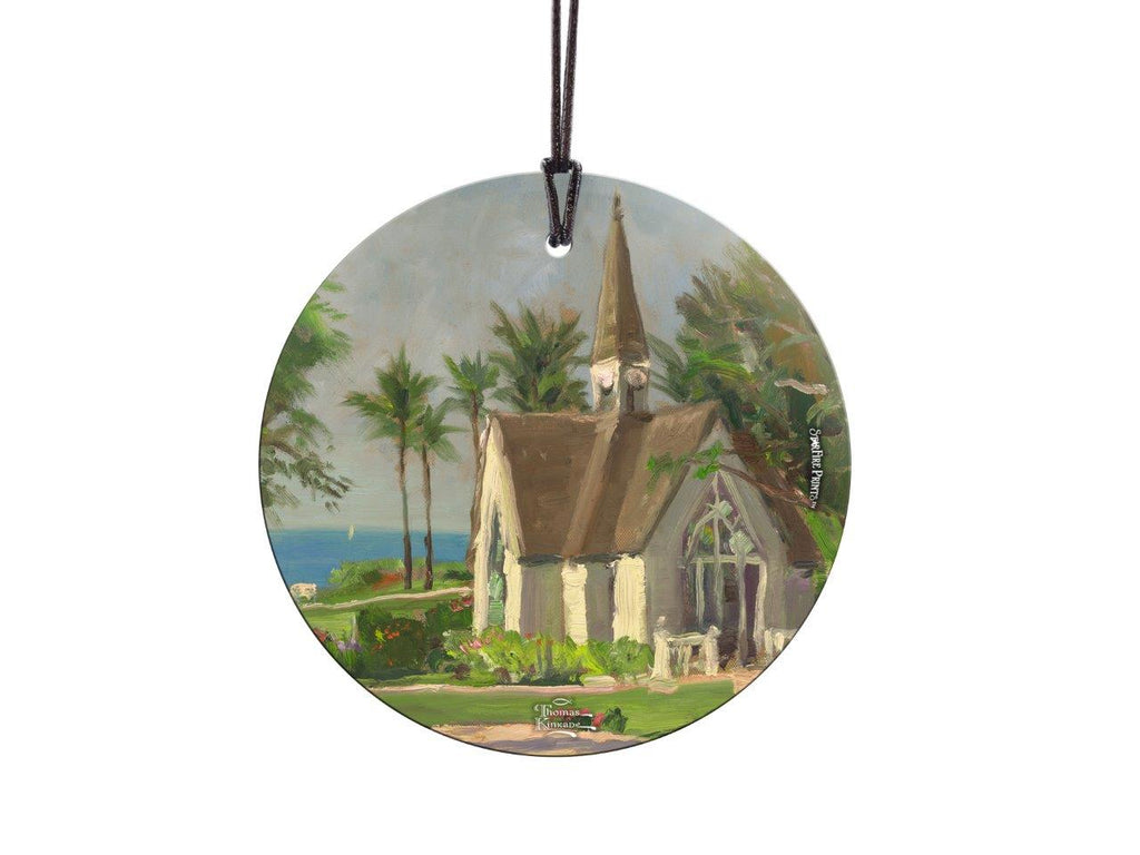 Thomas Kinkade (Wailea Chapel) StarFire Prints™ Hanging Glass Print SPCIR741