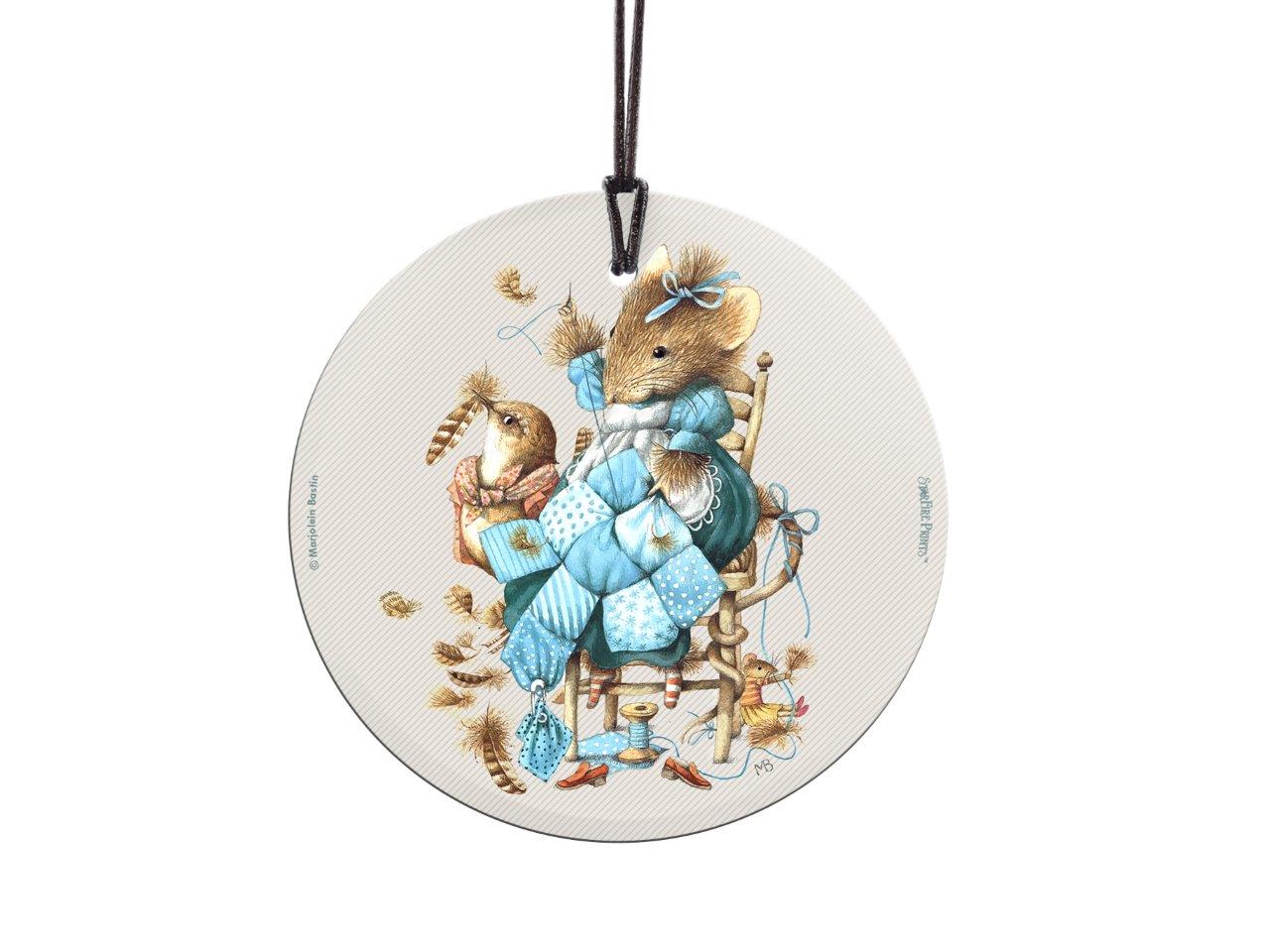 Marjolein Bastin (Vera the Mouse and the Sewing Quilt) StarFire Prints™ Hanging Glass Print SPCIR837