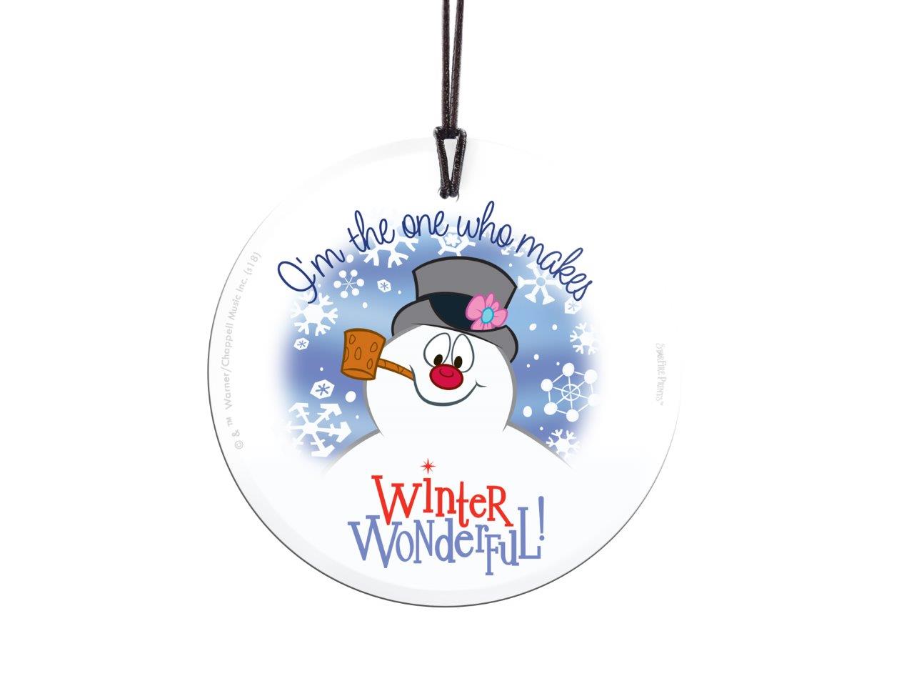 Frosty the Snowman (Wonderful Winter) StarFire Prints™ Hanging Glass Print SPCIR883