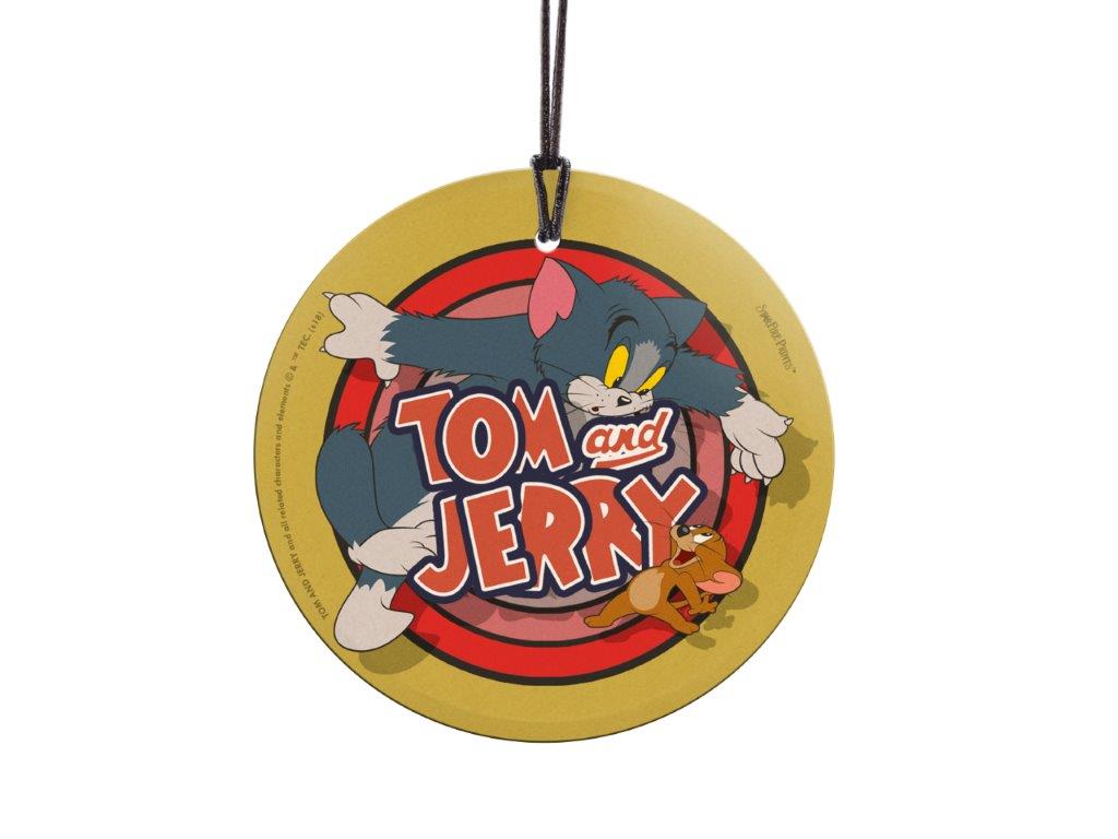 Tom and Jerry (Logo) StarFire Prints™ Hanging Glass Collectible SPCIR886