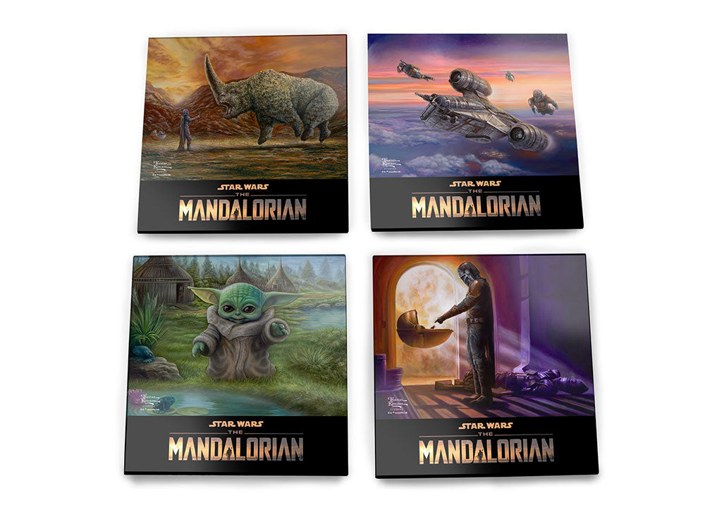 Star Wars (The Mandalorian Collection) StarFire Prints™ Glass Coaster Set of Four SPCSTR1188