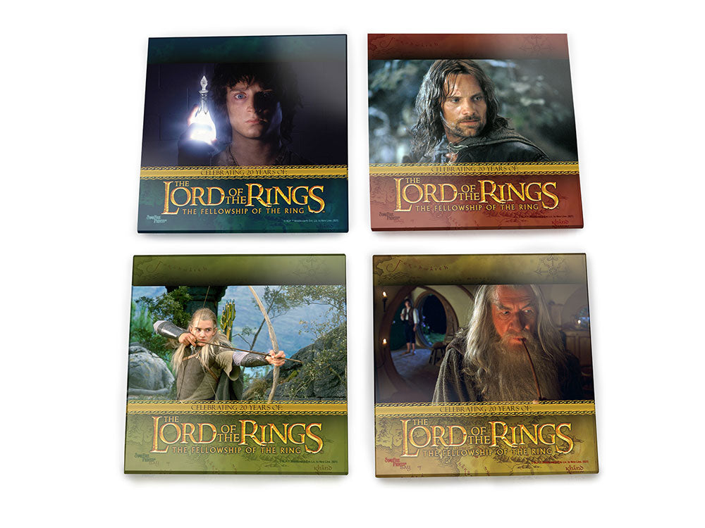 Lord of the Rings: The Fellowship of the Ring  (20th Anniversary) StarFire Prints™ Glass Coaster Set of Four SPCSTR1195