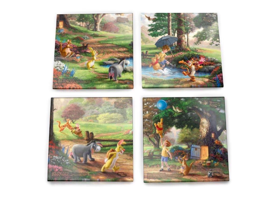 Disney (Winnie the Pooh) StarFire Prints™ Glass Coaster Set of Four SPCSTR466