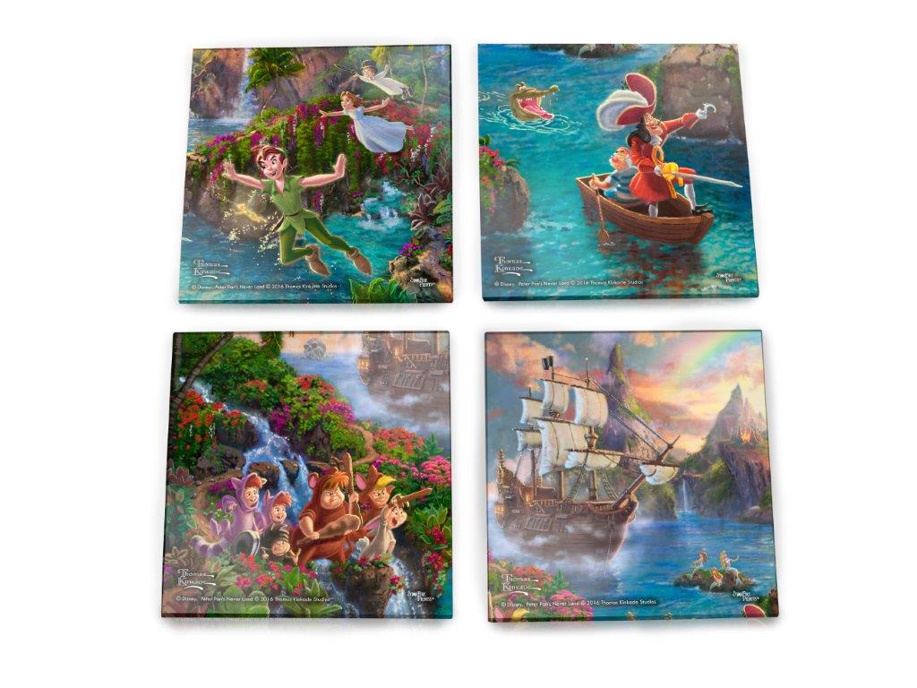 Disney (Peter Pans Never Land) StarFire Prints™ Glass Coaster Set of Four SPCSTR687