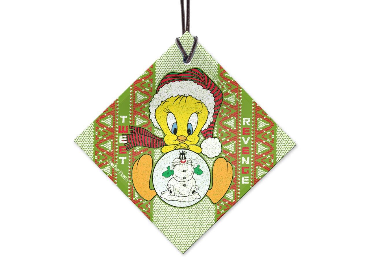 Looney Tunes (Tweety Bird Christmas Sweater) StarFire Prints™ Glass Print SPSQU772