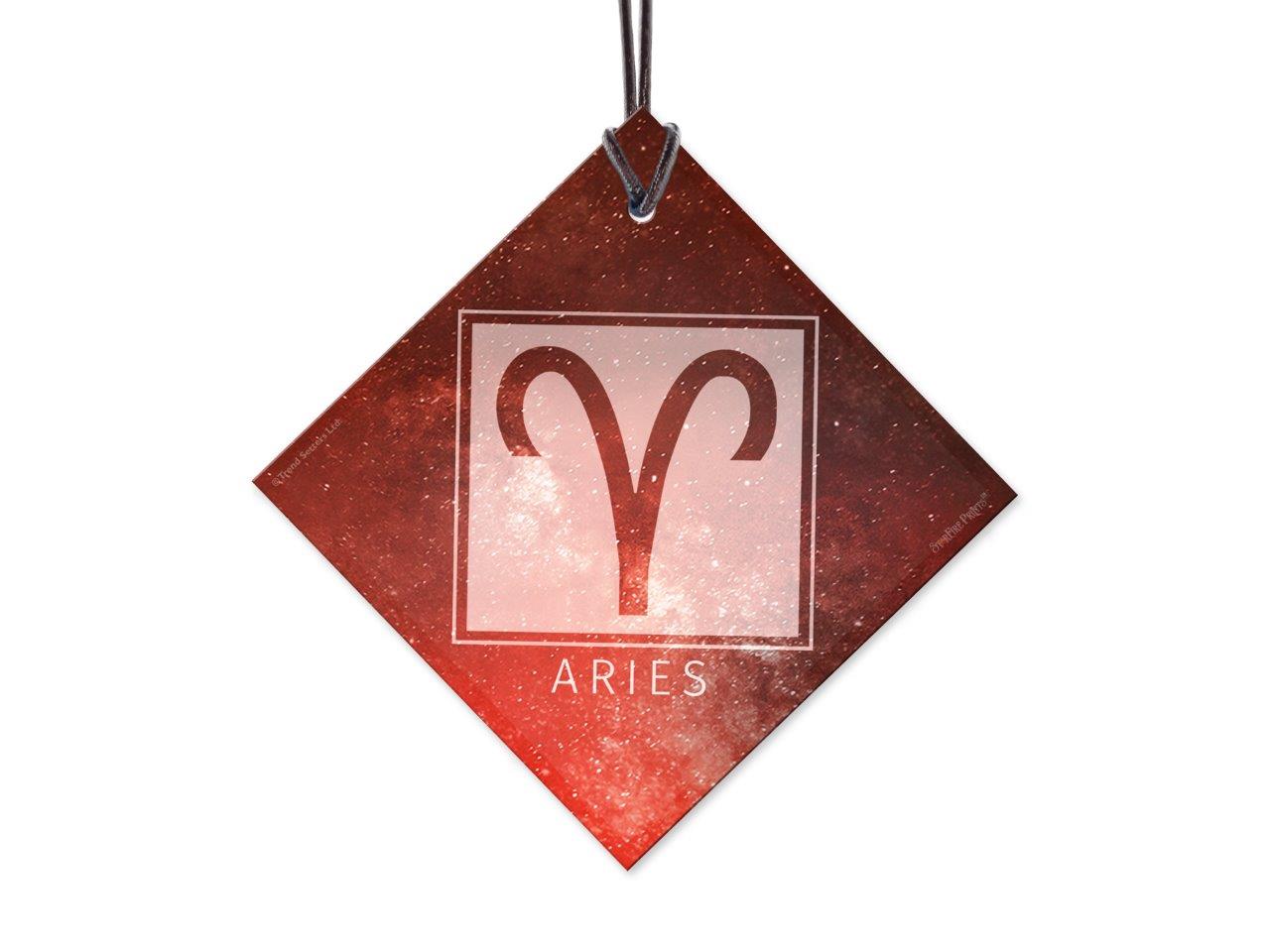 Zodiac Collection (Aries) StarFire Prints™ Hanging Glass Print SPSQU826