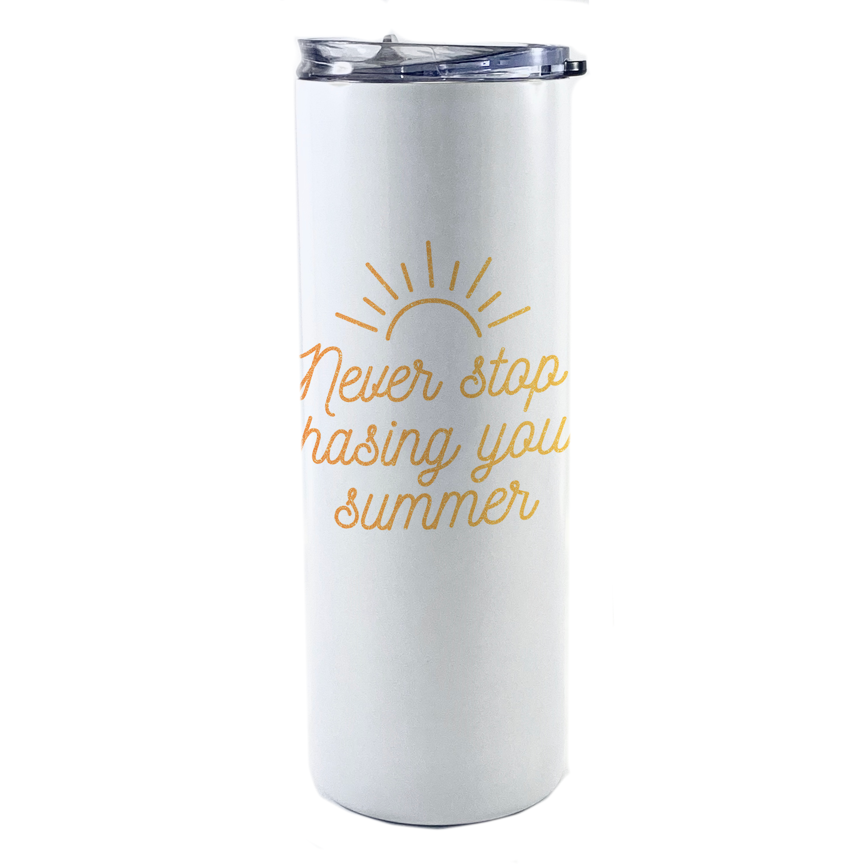 Vacation Collection (Never Stop Chasing Your Summer) 20 Oz Stainless Steel Travel Tumbler with Straw SSTUMW0095