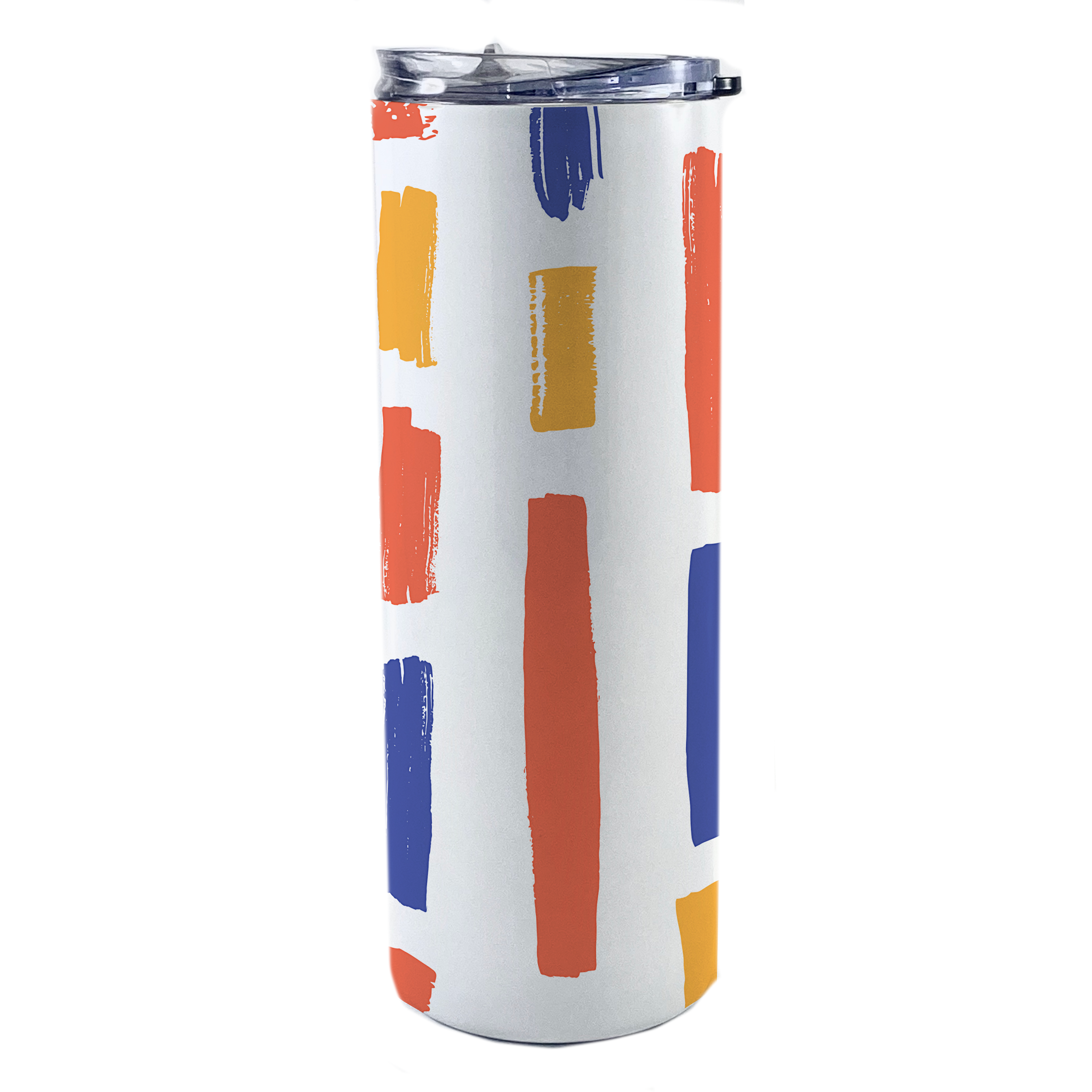 Trend Setters Originals (Paint Strokes) 20 Oz Stainless Steel Travel Tumbler with Straw