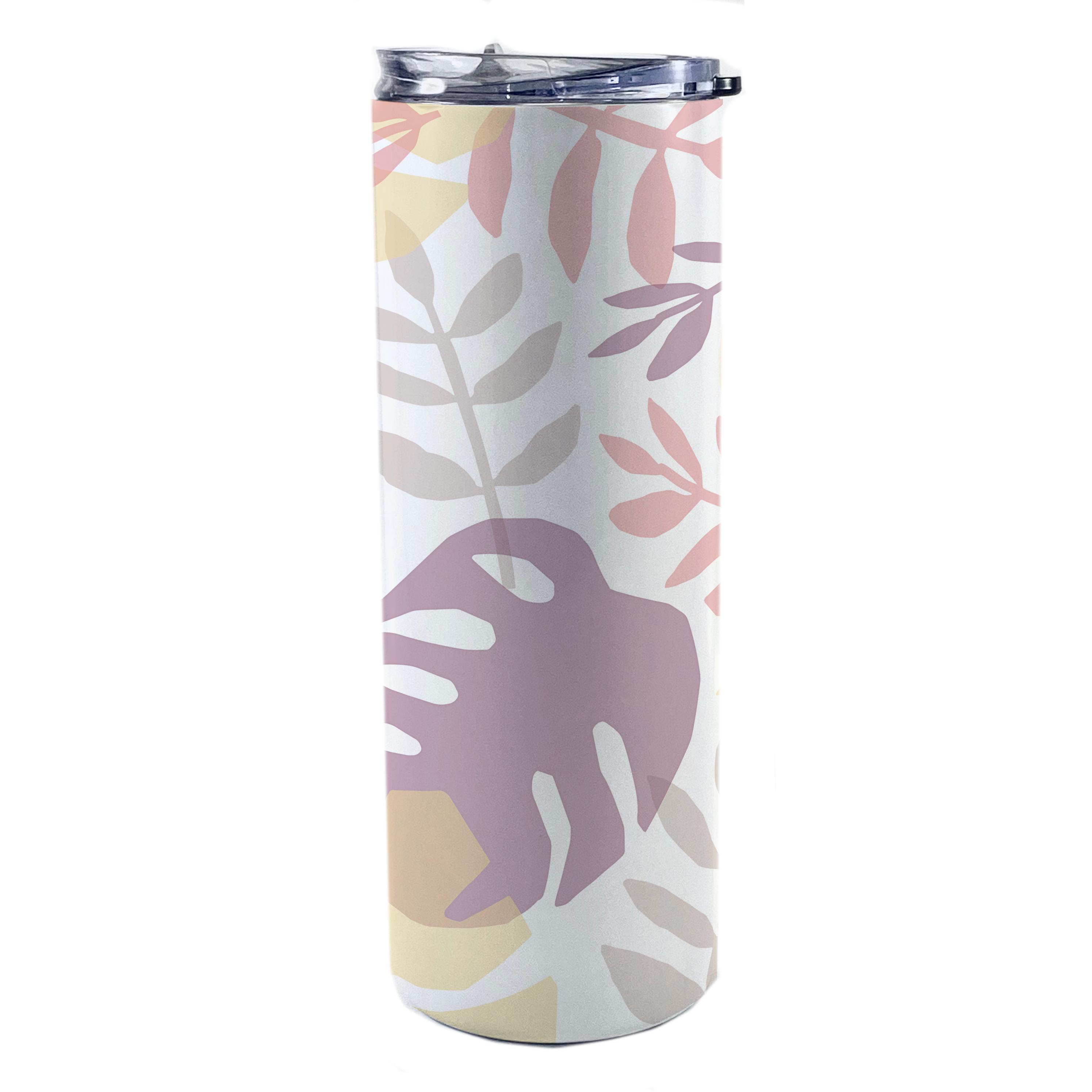 Trend Setters Originals (Pastel Palms) 20 Oz Stainless Steel Travel Tumbler with Straw
