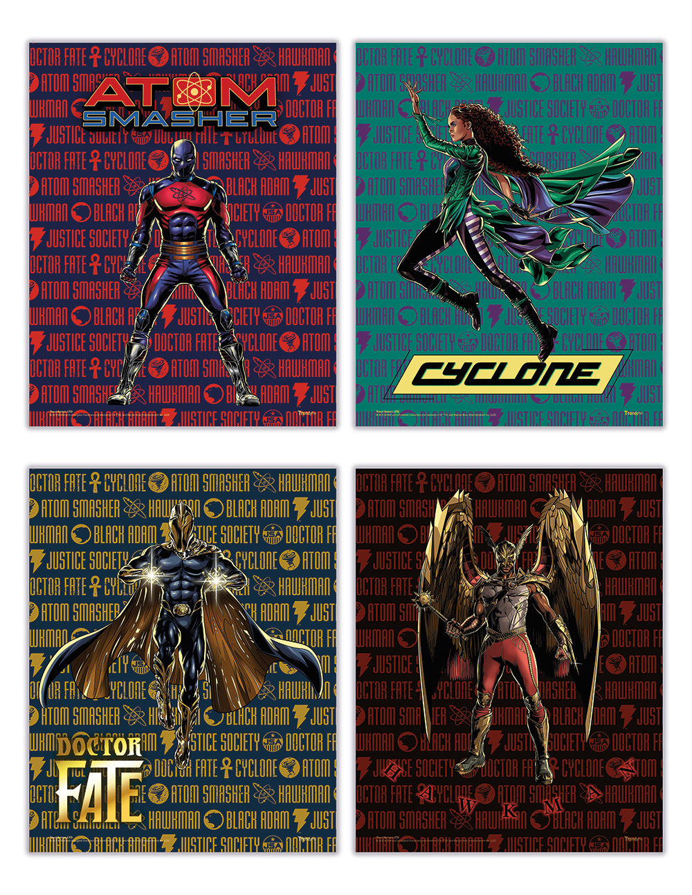 Black Adam (Justice Society of America) TrendyPrint™ Wall Art Set  TP08100056