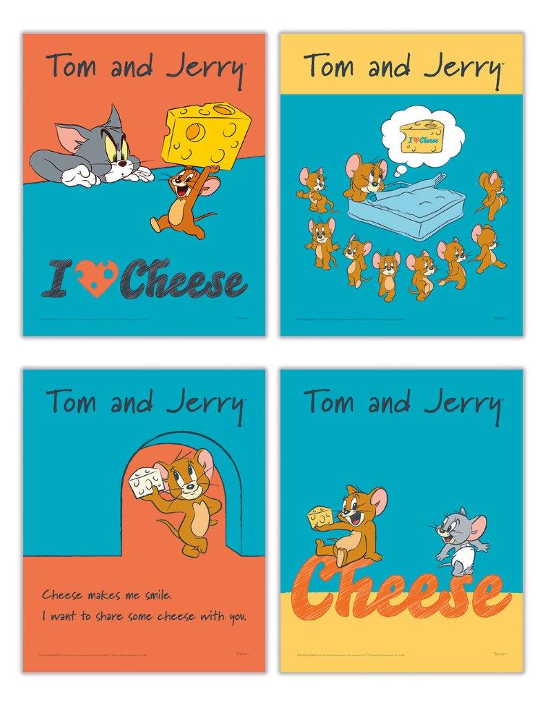 Tom and Jerry (I Heart Cheese) TrendyPrint™ Wall Art Set TP08100130
