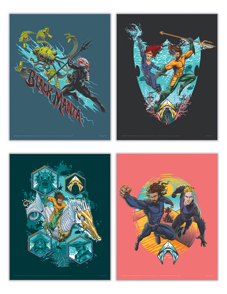 Aquaman and the Lost Kingdom (Illustrated Characters) TrendyPrint™ Wall Art Set TP08100557