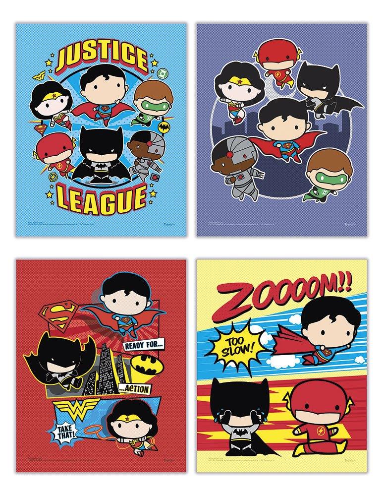 DC Comics (Justice League - Chibi) TrendyPrint™ Wall Art Set TP08100993