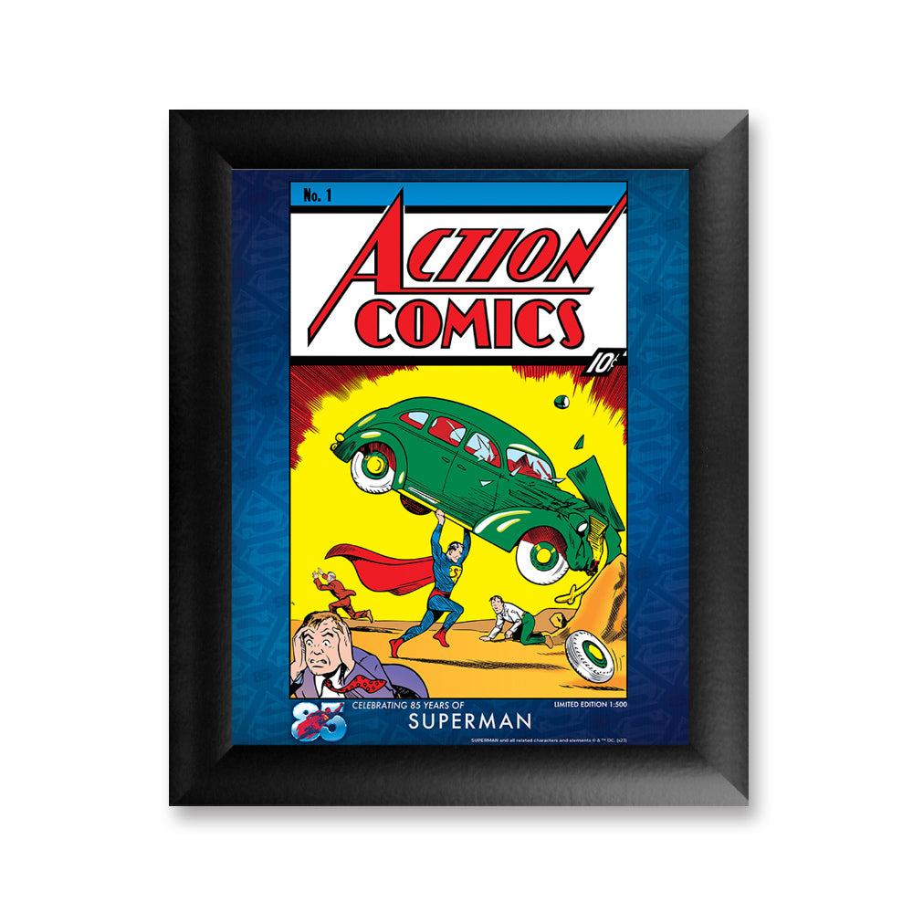 Superman 85th Anniversary (No. 1 Comic Book Cover) Framed TrendyPrint Wall Art 	TPF08100022CLA