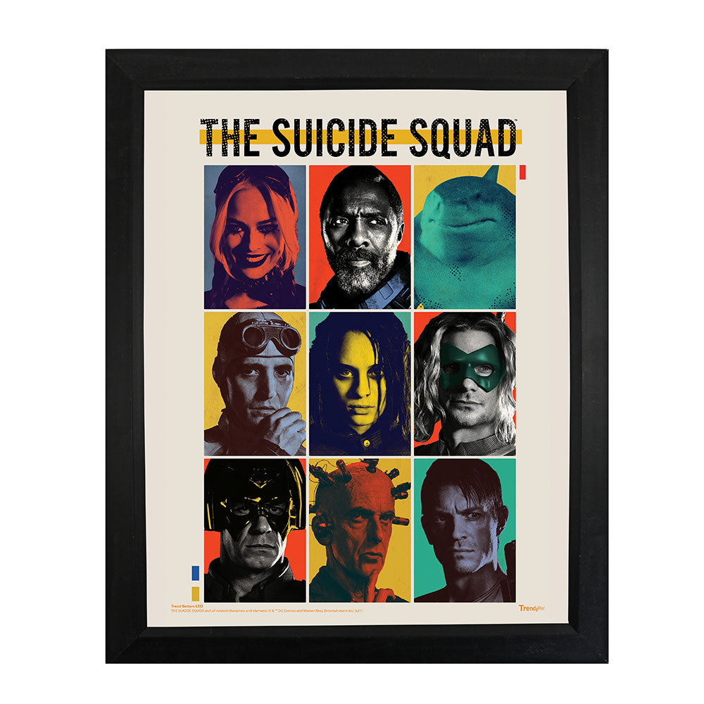 The Suicide Squad (Closeups) Framed TrendyPrint™ Wall Art TPF08100426