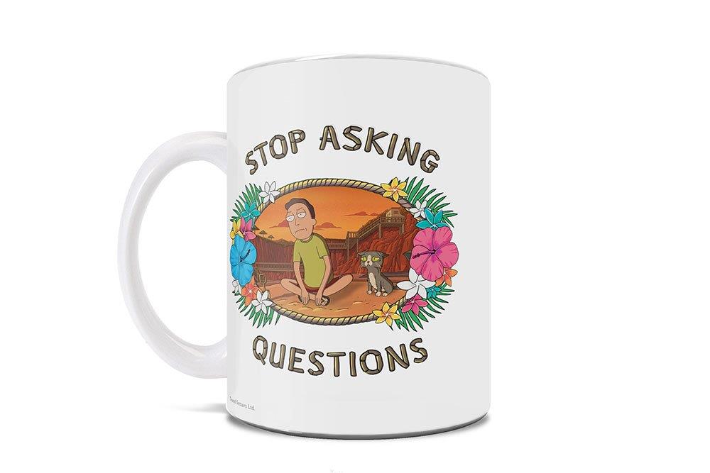 Rick and Morty (Stop Asking Questions) 11 oz Ceramic Mug WMUG1322