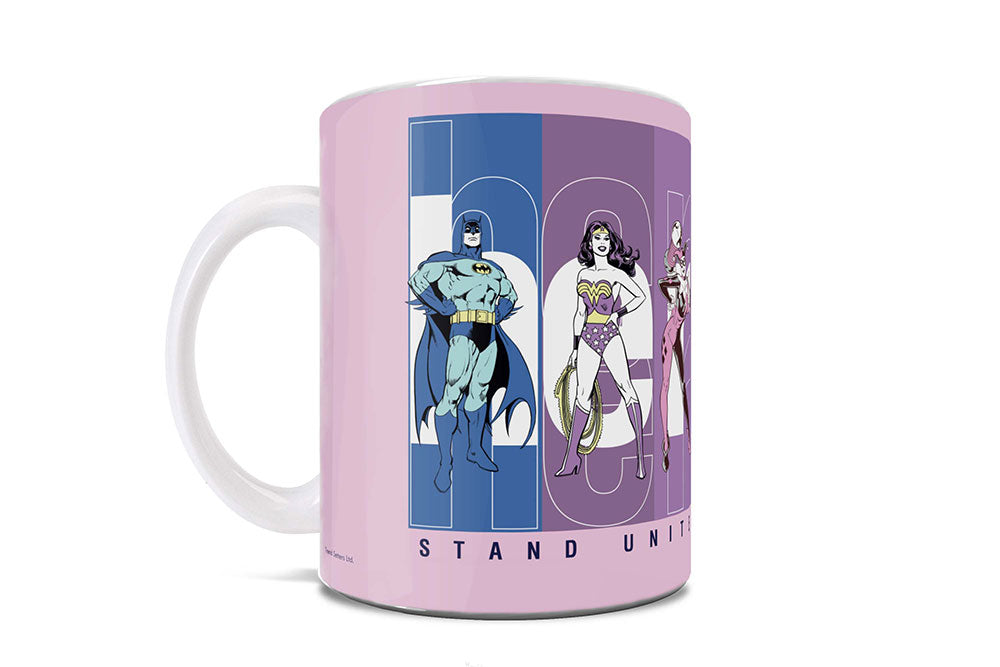 DC Comics (Justice League - Stand United with Pride) 11 oz Ceramic Mug WMUG1433