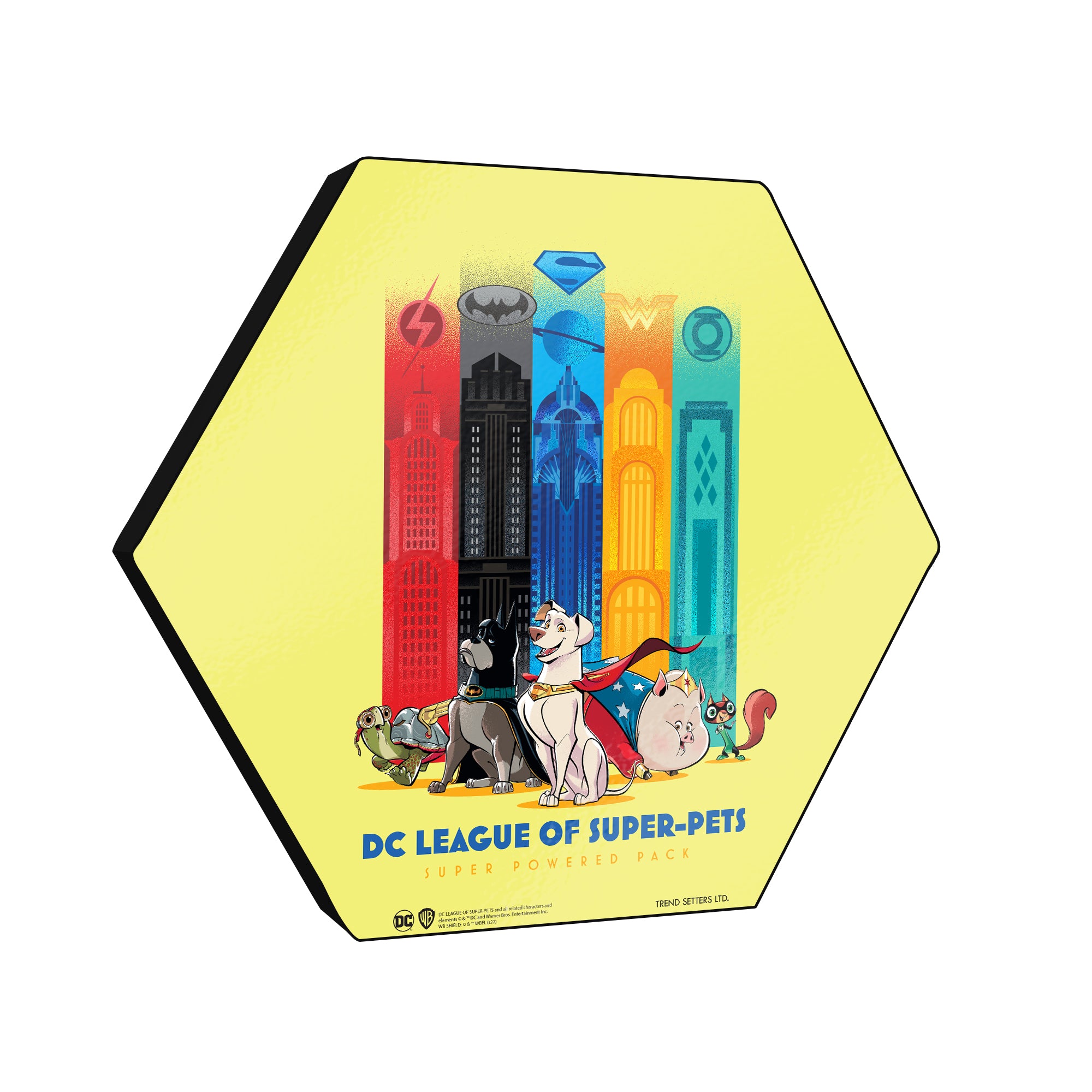 DC League of Super-Pets (DC League of Super Pets) KNEXAGON® Wood Print WPHEX0119