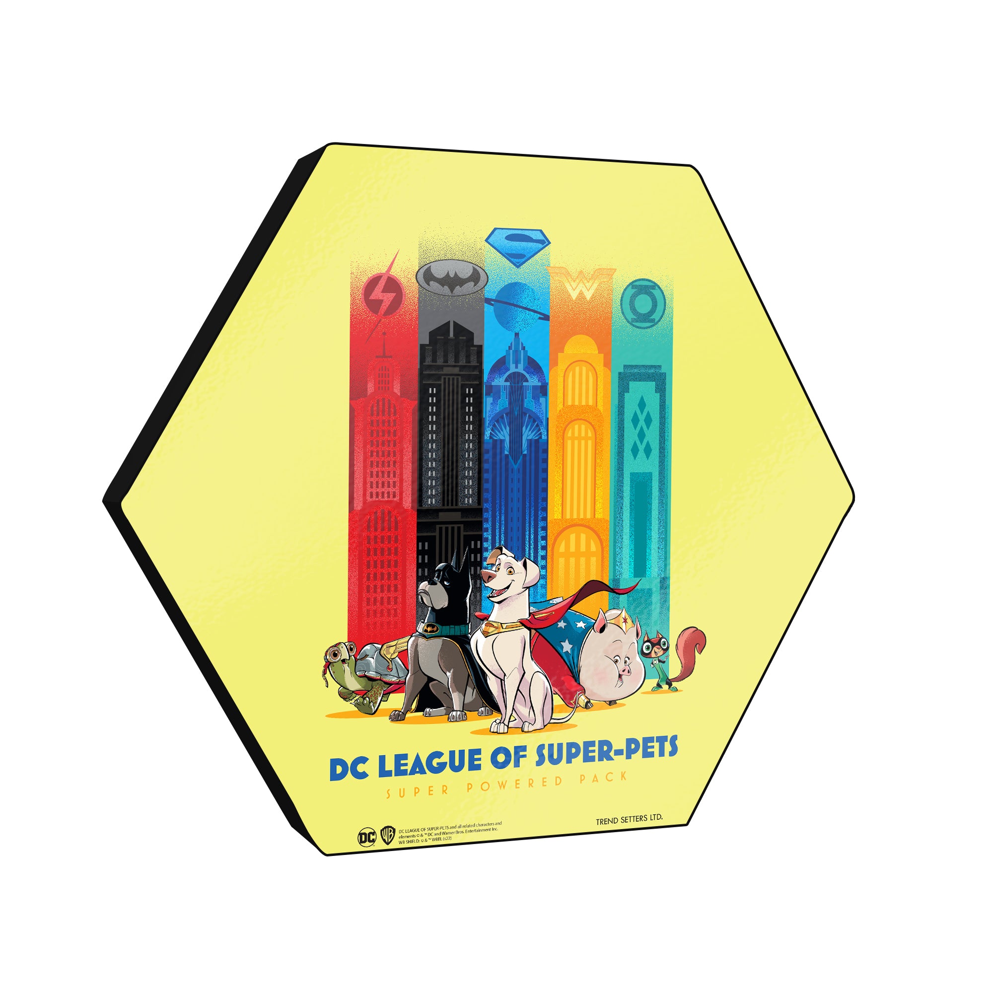 DC League of Super-Pets (DC League of Super Pets) KNEXAGON® Wood Print WPHEX0119