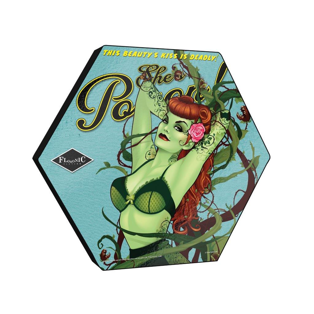 DC Comics (Poison Ivy - Bombshells) KNEXAGON® Wood Print WPHEX0899DCBS