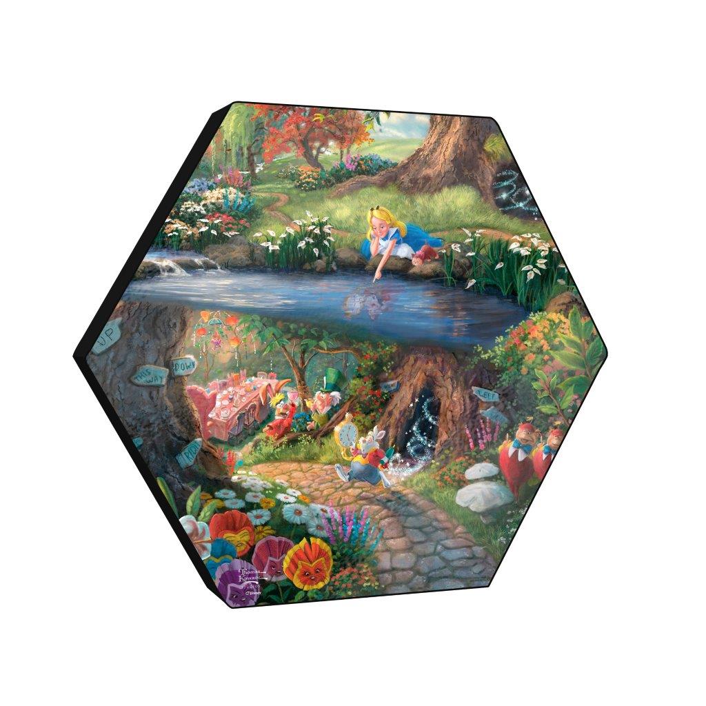 Disney (Alice in Wonderland 2) KNEXAGON® Wood Print WPHEX1793