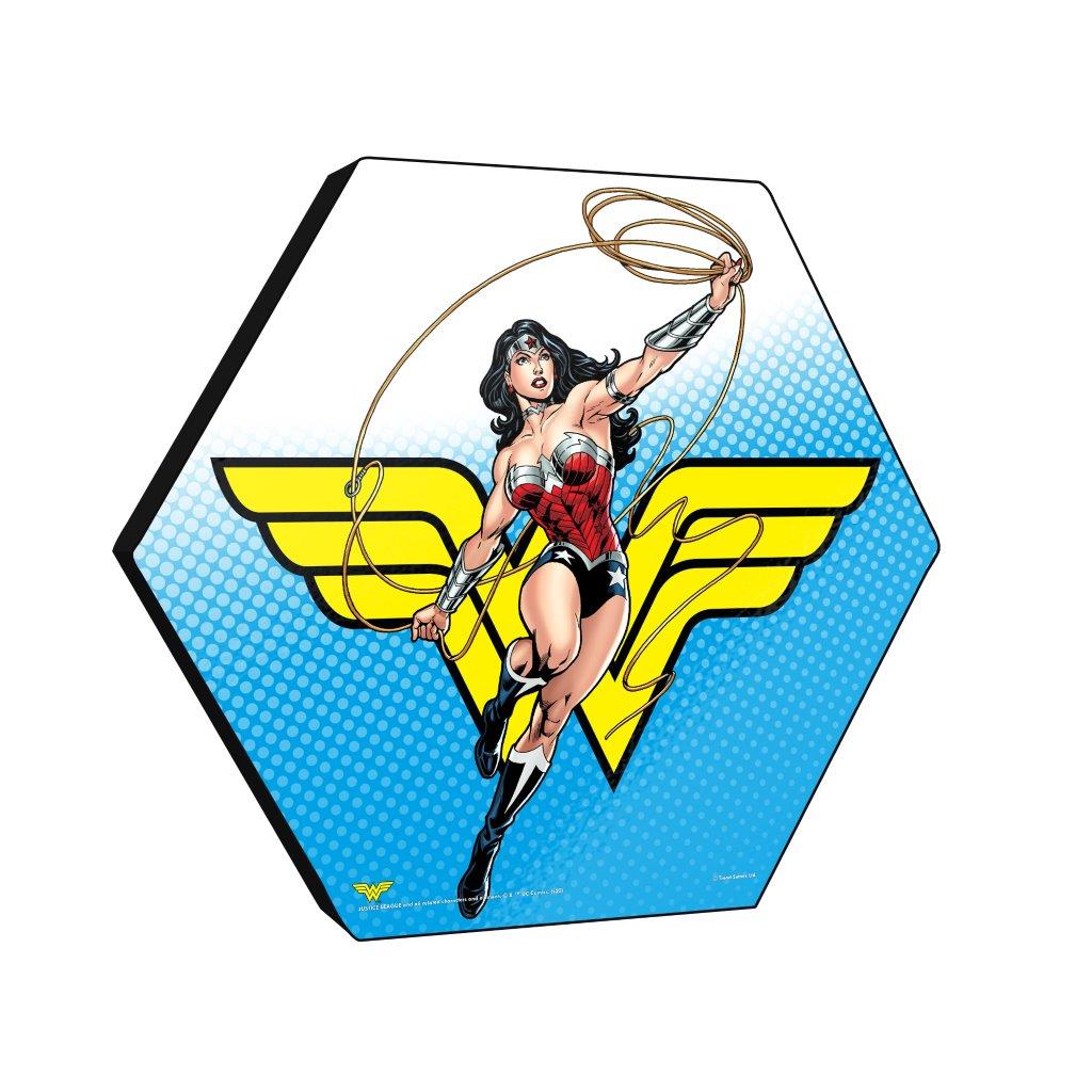 DC Comics (Justice League - Wonder Woman) KNEXAGON® Wood Print WPHEX1840DCJL