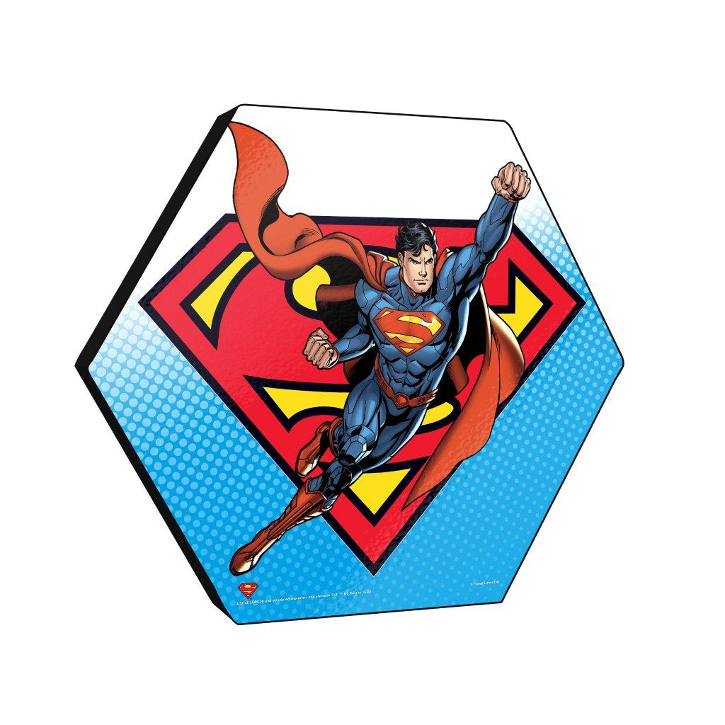 DC Comics (Justice League - Superman) KNEXAGON® Wood Print WPHEX3866DCJL