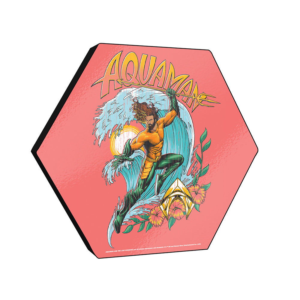 Aquaman and the Lost Kingdom (Aquaman) KNEXAGON Wood Print WPHEX5272