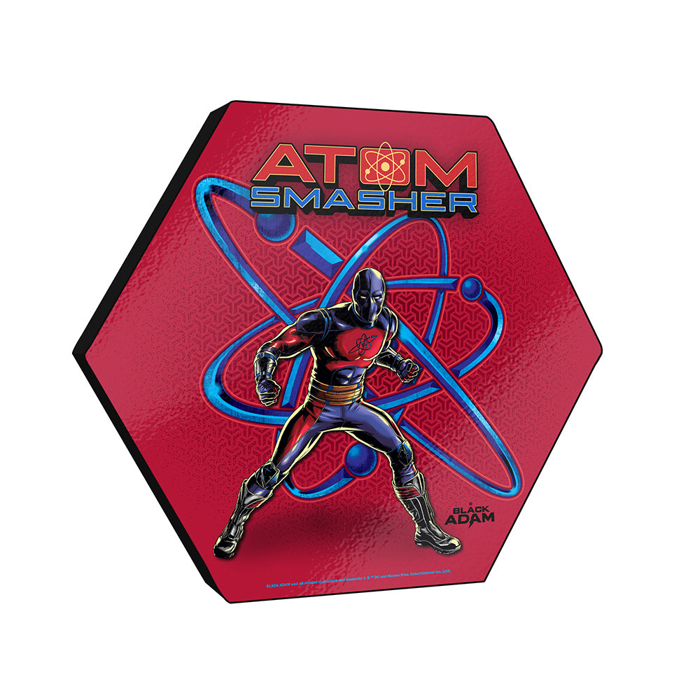 Black Adam (Atom Smasher) KNEXAGON® Wood Print WPHEX5595