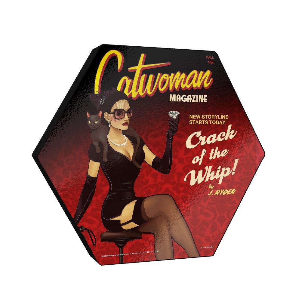 DC Comics (Catwoman - Bombshells) KNEXAGON® Wood Print WPHEX8402DCBS