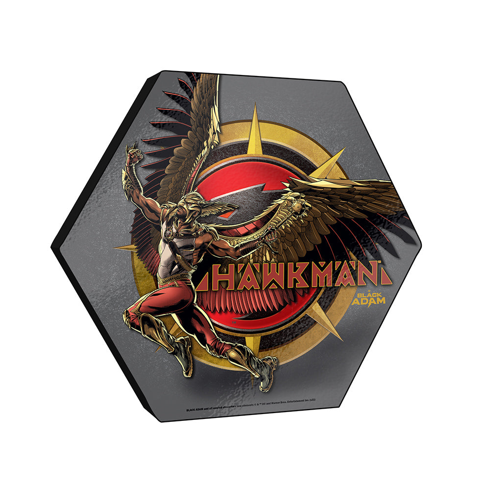 Black Adam (Hawkman) KNEXAGON® Wood Print WPHEX9286
