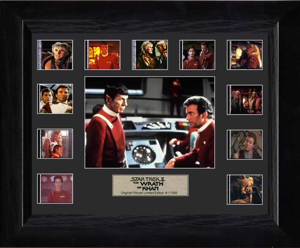 Star Trek II The Wrath of Khan Limited Edition Mini Montage Framed FilmCells Presentation USFC2145