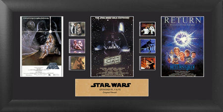 Star Wars Episodes IV, V, VI: Mixed Trio Framed FilmCells Presentation USFC2372