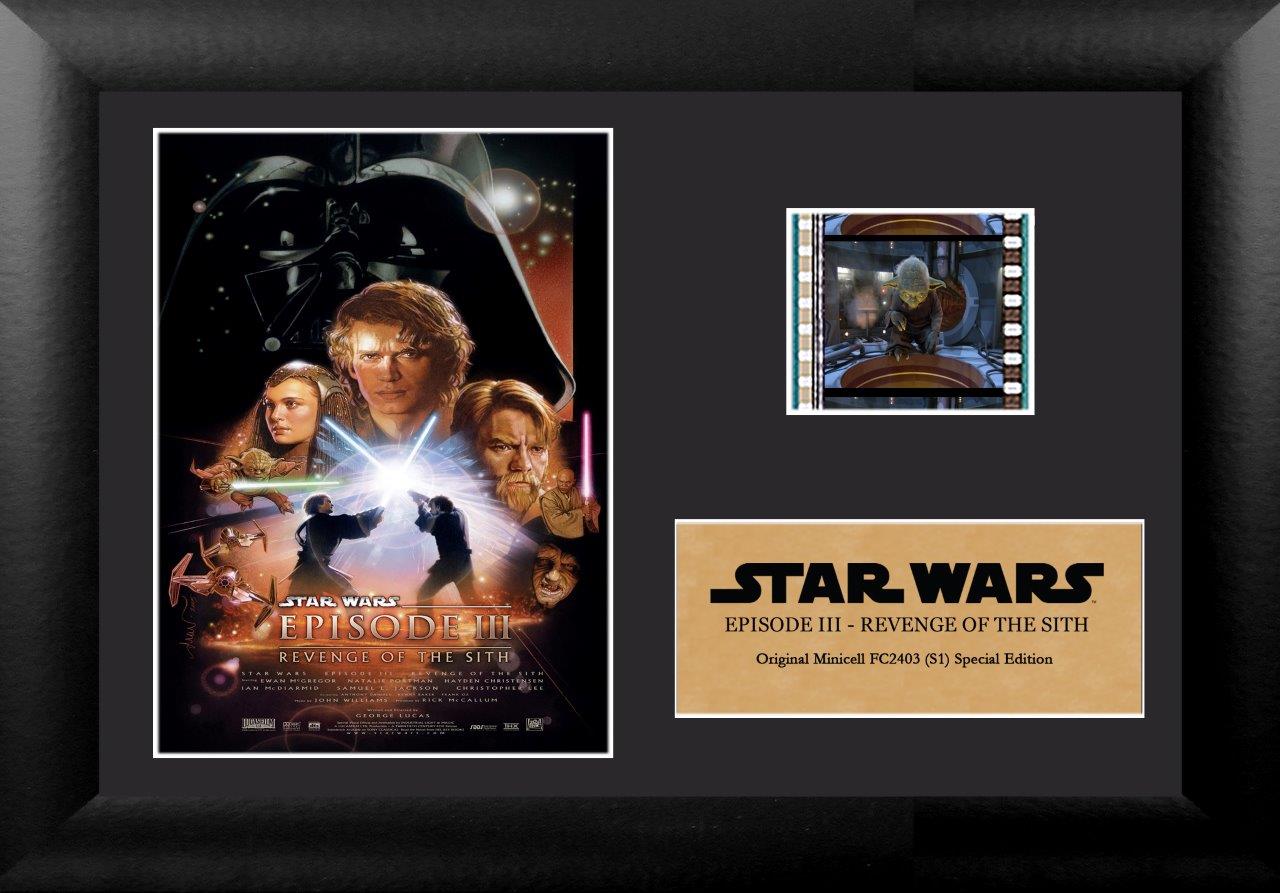 Star Wars Episode III Revenge of the Sith Minicell FilmCells Framed Desktop Presentation USFC2403
