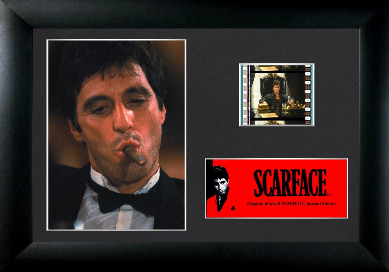 Scarface (Tony Montana - Cigar) Minicell FilmCells Framed Desktop Presentation USFC2439