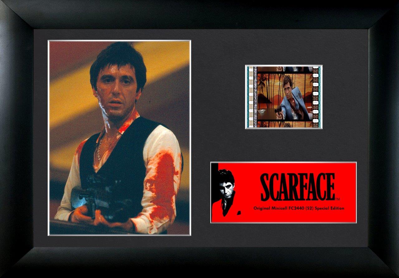 Scarface (Tony Montana - Gun) Minicell FilmCells Framed Desktop Presentation USFC2440