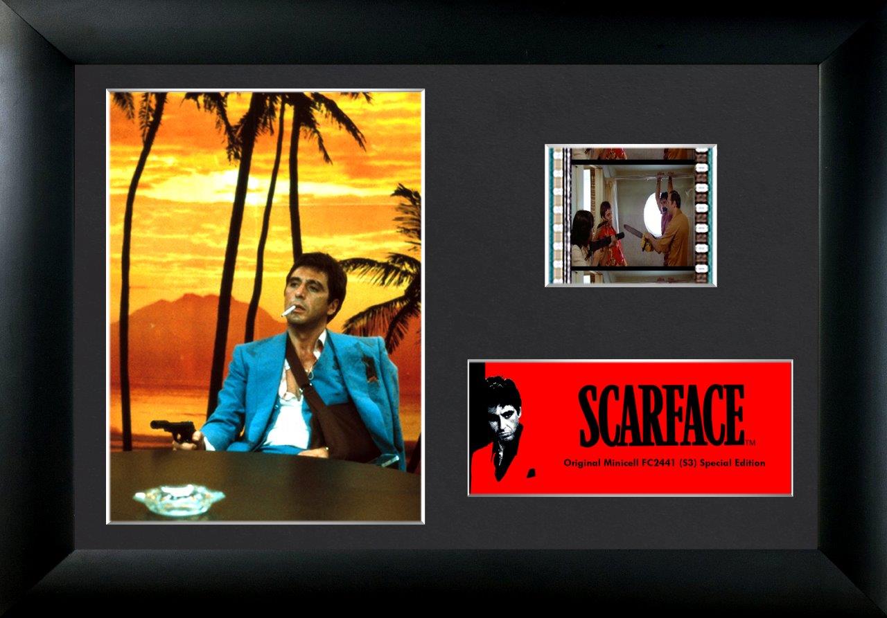 Scarface (Tony Montana - Every Dog Has Its Day) Minicell FilmCells Framed Desktop Presentation USFC2441